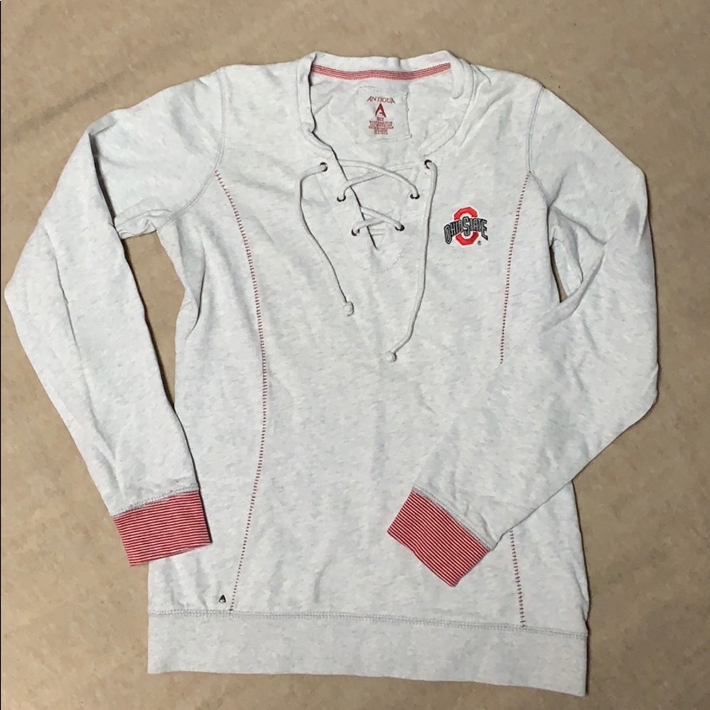 Ohio State lace up sweatshirt